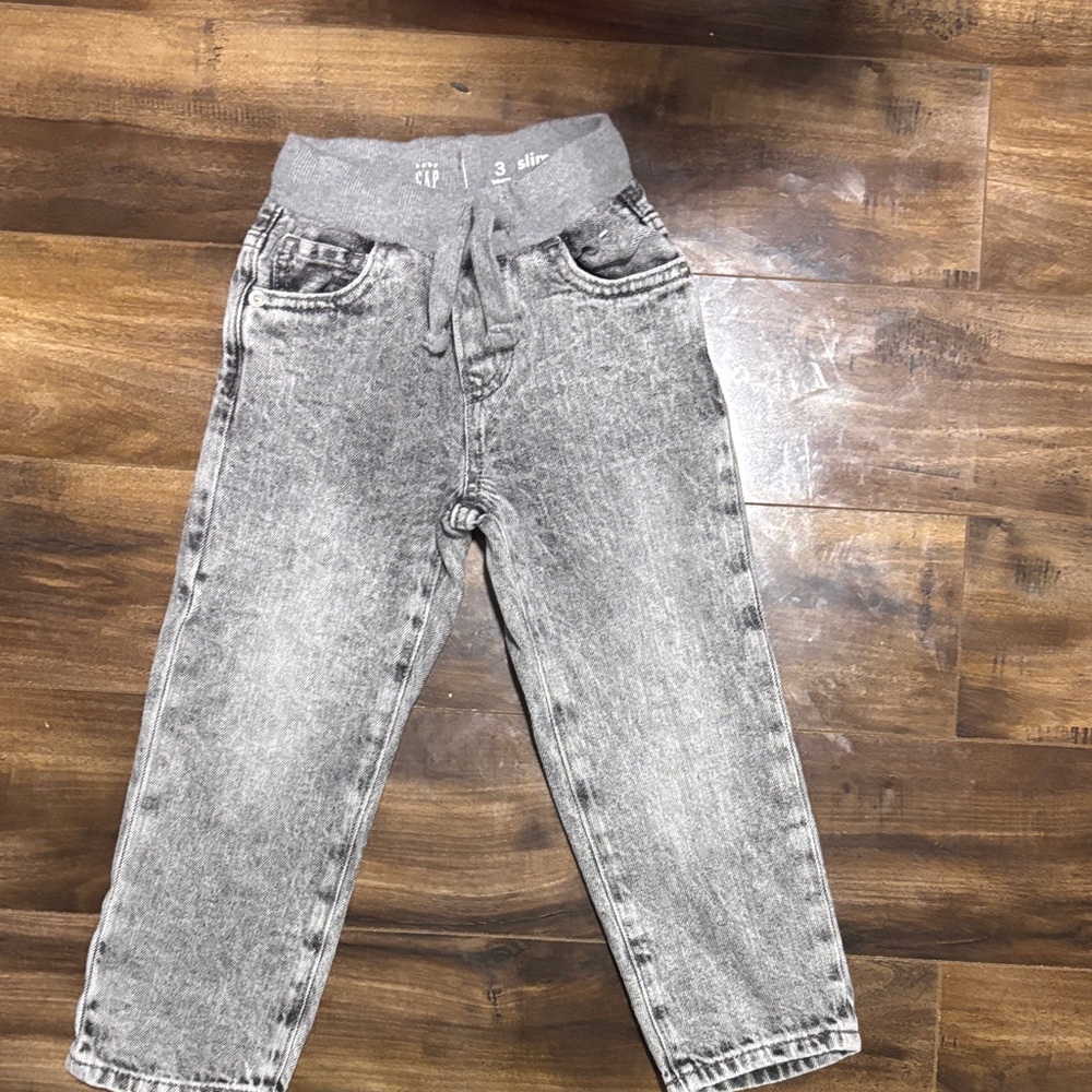 GAP Kids Gray Denim Jogger Jeans